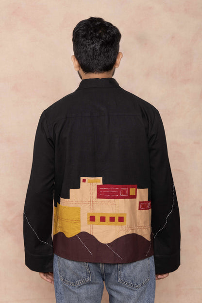 Black Jacket back handwork